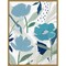 Song of the Wind I (Blue flowers) by Isabelle Z 18-in. W x 24-in. H. Canvas Wall Art Print Framed in Gold